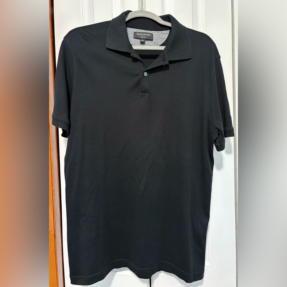 Men’s Banana Republic Classic Black Polo Shirt